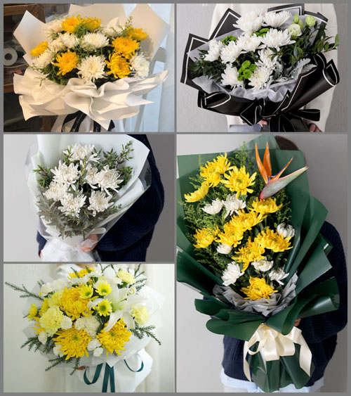 广东潮州市饶平县浮滨镇白事花束代送